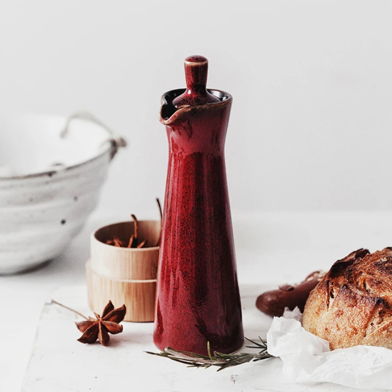 Ceramic Olive Oil Dispenser | Kitchen Pourer 15cm