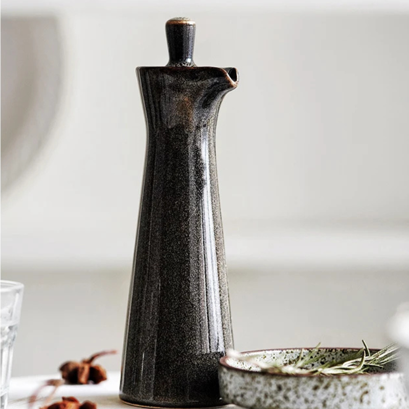 Ceramic Olive Oil Dispenser | Kitchen Pourer 15cm — image 2