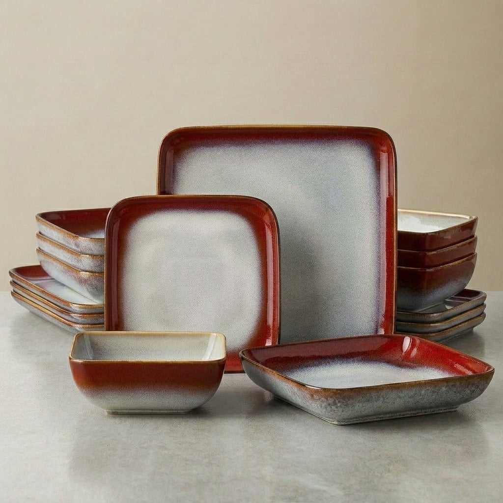 Handcrafted Ceramic Dinner Set | 16 Piece — image 3