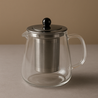 Glass Teapot with Infuser – Heat-Resistant Clear Teaware for Loose Leaf Tea 750ml thumbnail 1