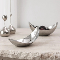 Petal Bowl Collection – Luxury Stainless Steel Designer Fruit Bowls & Serving Trays thumbnail 3