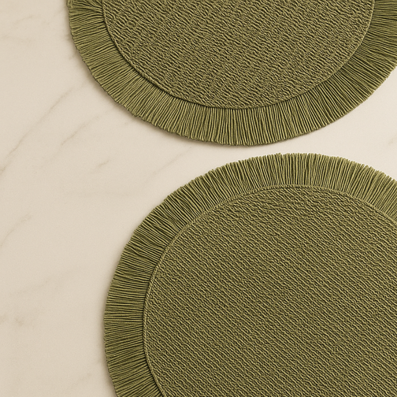 Woven Paper Placemats – Durable Non-Slip Table Set of 4 — image 6