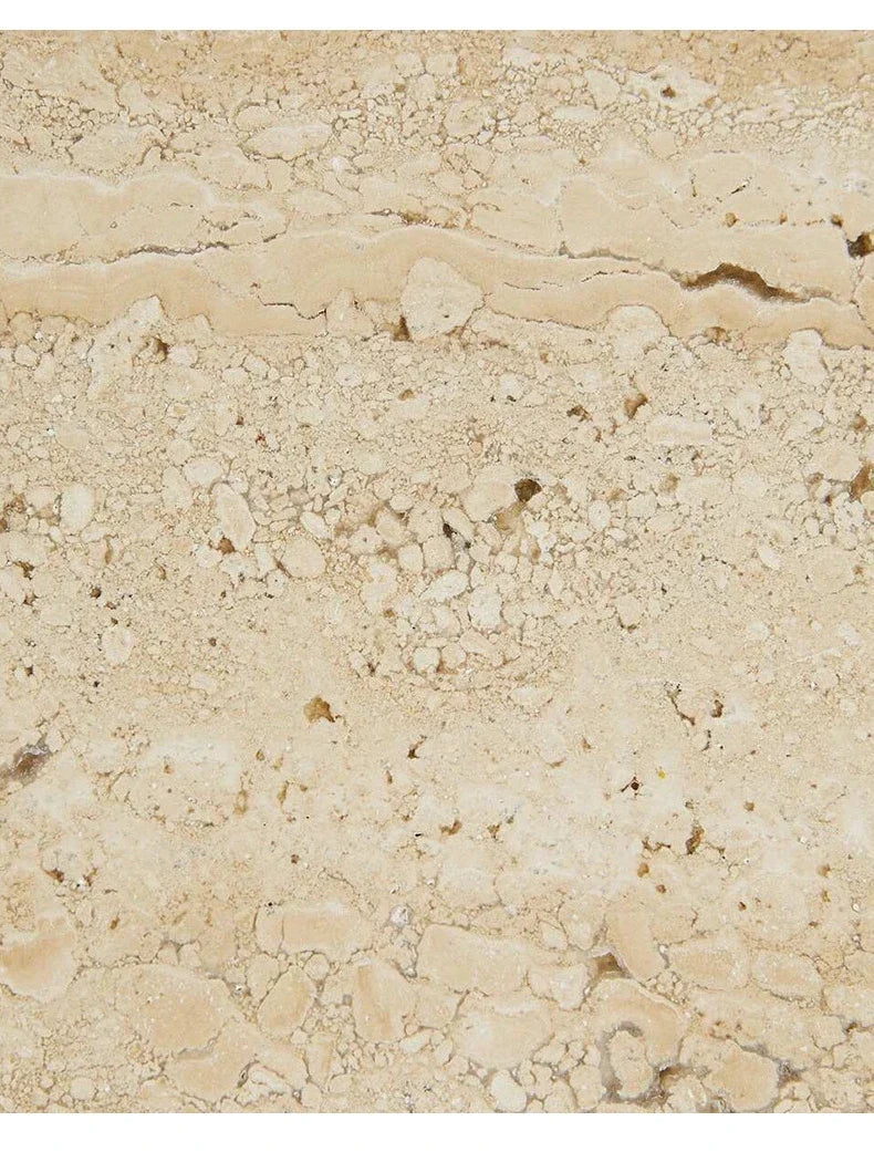 Natural Marble Tray – Beige Travertine Plate for Serving & Decor Organisation