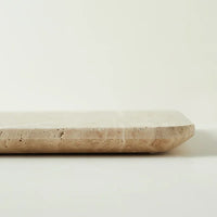 Natural Marble Tray – Beige Travertine Plate for Serving & Decor Organisation thumbnail 4
