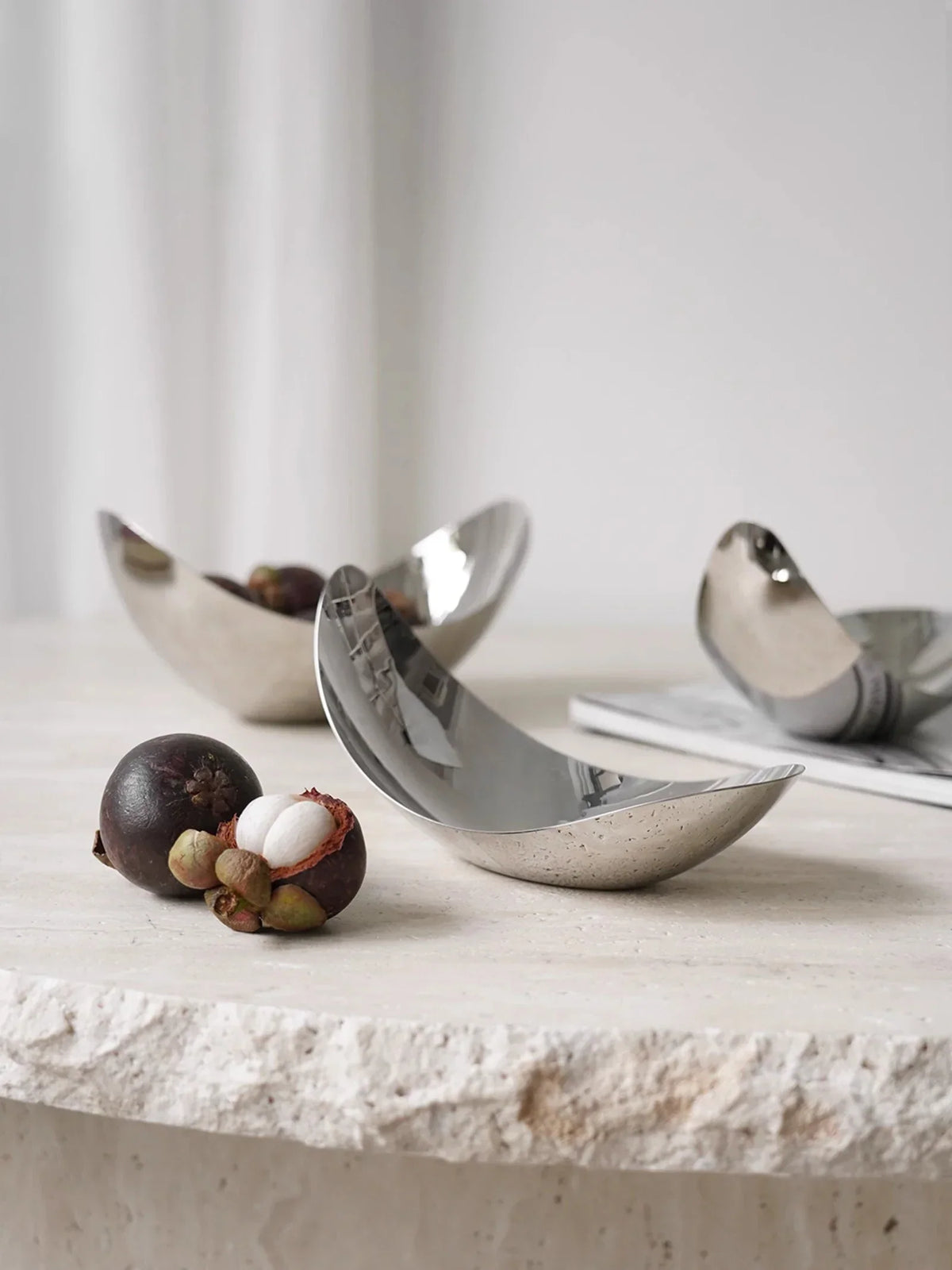 Petal Bowl Collection – Luxury Stainless Steel Designer Fruit Bowls & Serving Trays — image 5