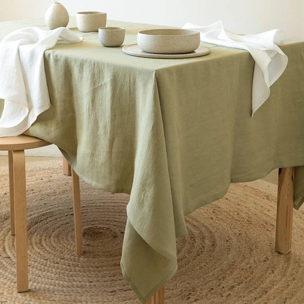 Pure Linen Tablecloth — Natural Fibre — image 9